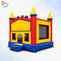 Joy2fun Château Gonflable Commercial d'Extérieur avec Toboggan et Aire de Saut pour Enfants – Idéal pour la Location de Fêtes