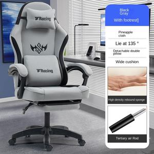 <span class=keywords><strong>Chaise</strong></span> de jeu Zero Gravity Workstation pour les personnes de grande taille, design Sanrio, pivotant à 360 degrés, hauteur réglable, base en nylon, vérin à gaz à 4 étages - Product Image 6