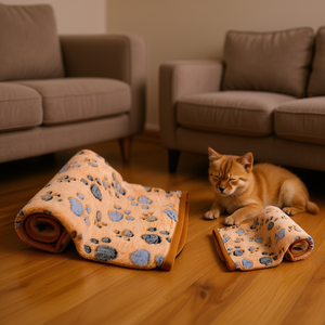 Coperta per animali domestici Yommy 60x60cm in morbido pile per cani e gatti, calda e accogliente - Product Image 3