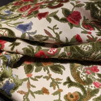 Tissu Jacquard Velours JBL Personnalisable Motif Floral Coloré Échantillon Gratuit Tissu à Poils Ras Luxe Textile de Maison pour Canapé