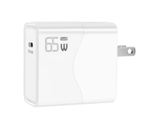 Chargeur mural USB-C 65W PD 3.0 ultra-rapide et ignifuge 2026 tendance avec prises US, EU, UK pour caméra industrielle, ordinateur portable, tablette, mobile