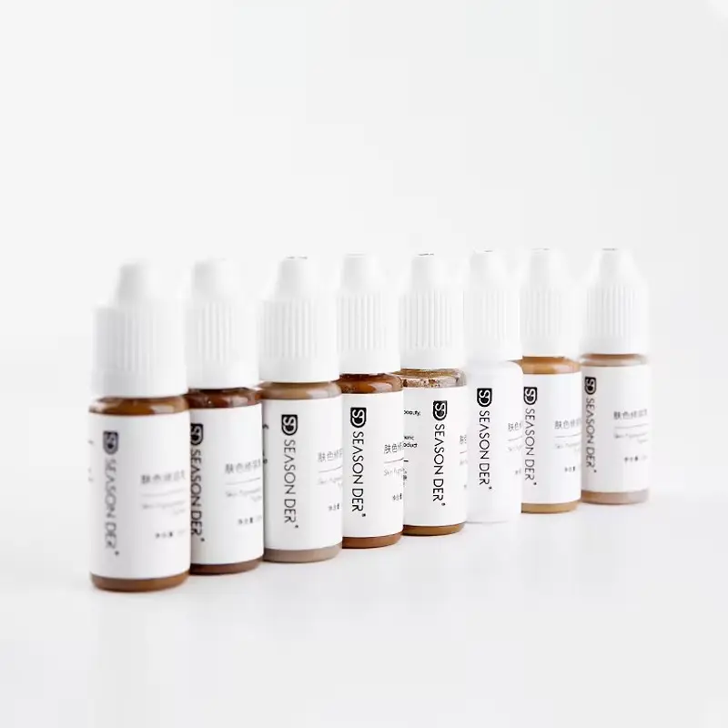 Season Der Accept Custom 52 Hautfarben für Narben abdeckung Stretch Mark Vitiligo mit Tattoo Machine Cream Pigment pmu Pigment Logo