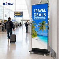 Écran d'affichage LED portable sur pied P1.25 P1.5 P1.8 P2 P2.5, panneau publicitaire LED pliable pour magasin de détail