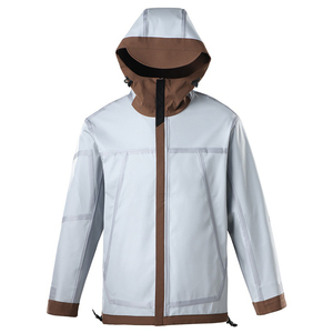 <span class=keywords><strong>Chaqueta</strong></span> de 3 capas para hombre, serie Mountain, con cremallera, totalmente termosellada, impermeable, transpirable, para escalada, trabajo y actividades al aire libre. - Product Image 4