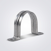 Abrazadera de Manguera Doble de Acero Galvanizado Ajustable y Personalizable con Diámetro Interior Máximo de 110 mm, Modelo de 20 mm para Uso Industrial