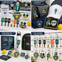 Porte-clés Raquette de Pickleball en Stock – Pendentifs Métalliques Personnalisables pour Clubs, Détaillants et Marques de Raquettes OEM ODM