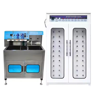 Machine de lavage, désinfection et séchage de chaussures entièrement automatique, combinée avec un armoire de nettoyage de chaussures commerciale pour les entreprises de blanchisserie - Product Image 1