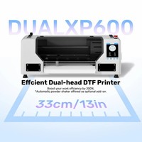 Imprimante DTF InkSonic, nouveau modèle U13D, double tête d'impression basée sur XP600, imprimante DTF 11 pouces, machine d'impression DTF A3