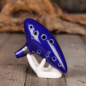 Wholesale Ocarina 12 Hole Ceramic Ocarinas with Songbook Bag Display Stand <b>Musical</b> Instrument for Beginner - Product Image 2