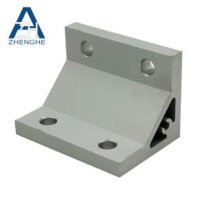 ZHENGHE 4040 알루미늄 앵글 프로파일 브래킷 맞춤형 길이 압출 알루미늄 브래킷 - Product Image 1