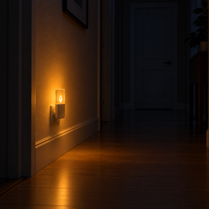 Veilleuse LED à brancher avec capteur de lumière, du crépuscule à l'aube, 2700K blanc chaud, économie d'énergie, pour chambre et couloir - Product Image 4