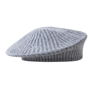 Phụ Nữ Của Mùa Đông Dành Cho Người Lớn Hat Tinh Khiết Len Benin Beret Với Mô Hình Ngôi Sao Màu Sắc Rắn Cho Bên Ngoài Trời Cảnh - Product Image 2
