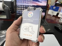 Carte NFC Google Review avec boucle d'extension/support de carte, à taper et scanner pour Instagram, WhatsApp, Facebook, TikTok