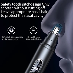 Recortador de vello nasal indoloro, portátil, para orejas y cejas, recargable, para hombres y mujeres - Product Image 3