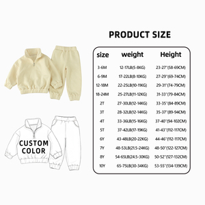 Ensemble de Vêtements d'Automne Personnalisé OEM pour Bébé Garçon, Survêtement de <span class=keywords><strong>Jogging</strong></span> Deux Pièces pour Enfants - Product Image 4