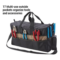 Sac fourre-tout XL personnalisé 1113, sac à outils, organisateur, sac de travail pour électricien, kit de travail HVAC