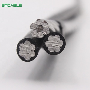 <span class=keywords><strong>2x2</strong></span> + 2AWG CONCH alluminio conduttore PE/XLPE isolato Triplex Service Drop cavo aereo ABC listino prezzi - Product Image 2