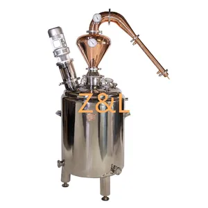 Distillatore estrattore di olio essenziale 100l 200l 400l 500l distillatore per la produzione di oli essenziali