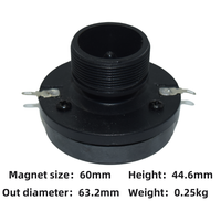 Tweeter magnétique de 60mm pour haut-parleurs de studio Unité de haut-parleur de haute technologie