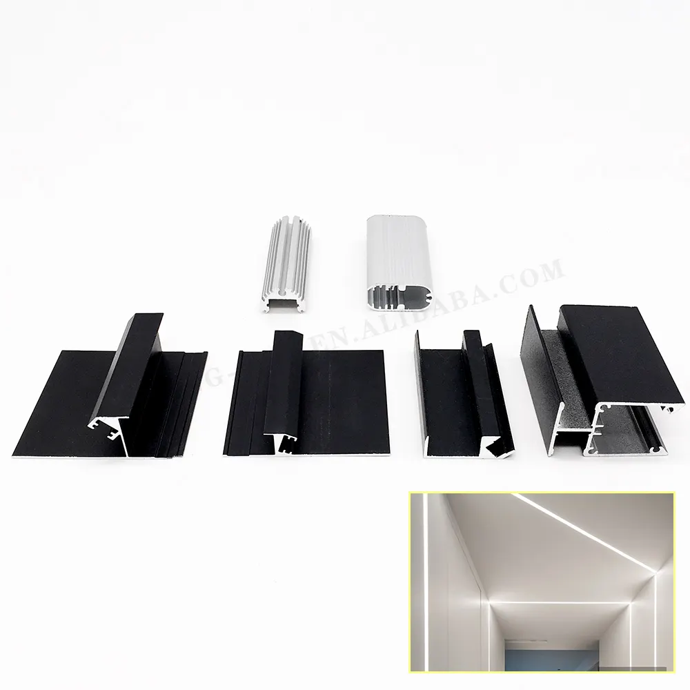 Lampu Led tanam cangkang aluminium lampu Linear Led untuk langit-langit Drywall