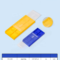Boîte de rangement à compartiments coulissants en PP multicolore pour outils CNC, forets, fraises en carbure, organisateur de matériel industriel