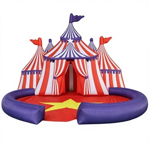 Castillo Inflable Resistente con Diseño de Dibujos Animados, Ventilador Incorporado, para Decoración de Eventos y Publicidad de Fiestas, con Logotipo Personalizable - Product Image 1