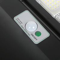Lampe de rue solaire LED intégrée tout-en-un de qualité supérieure, étanche IP65, en matériau ABS, 120W, pour extérieur, parking, place publique