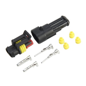 1.5 Series Male and Female Joint Connector 2pins Harness Plug AMP Automotive <b>Waterproof</b> Electrical Connector - Product Image 1