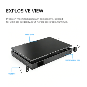 Caja de Servidor para Montaje en Rack de 19 Pulgadas 1U 2U 3U 4U, Chasis para Amplificador de Audio PCB de Escritorio, Fabricación de Cajas para Servidor de Montaje en Rack, IP54 - Product Image 4