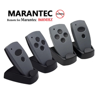 Télécommande de porte de garage compatible Marantec 4 boutons 868 MHz avec code roulant de base Télécommande de portail