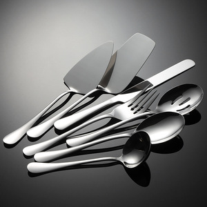 Juego de cubiertos de metal al por mayor, espátula de acero inoxidable para pasteles, colador de sopa, Cucharas, tenedores, juegos de cubiertos - Product Image 2