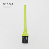 Brosse classique en nylon à poils fins de 130 mm de longueur, verte et noire, 8 couleurs, pour le nettoyage des gadgets de smartphone et des outils de cuisine