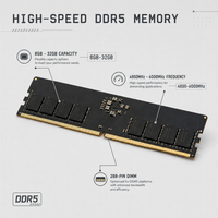 Module de mémoire DDR5 5600 MHz, vente en gros, fabricant OEM, 16 Go 32 Go, fournisseur de mémoire informatique en Chine