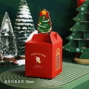 Custom Kraft Paper <b>Christmas</b> Gable <b>Box</b> OEM Recyclable Folding Gift Packaging With Handle Vietnam Manufacturer Direct OEM - Product Image 3