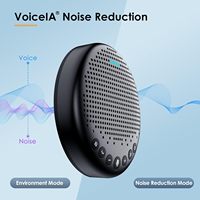 Haut-parleur et microphone de conférence EMEET Luna 360 °   Haut-parleur USB avec réduction de bruit vocal et indicateur, fonction Daisy Chain pour plusieurs utilisateurs