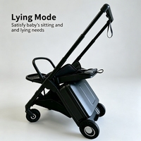 Fabriqué en Chine, poussette de haute qualité pour bébé, poussette pliable de luxe, vente en gros, poussette compacte pour bagages