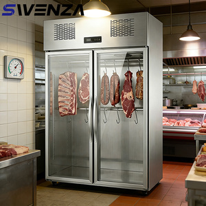 Gabinete Expositor de Carne em Aço Inoxidável com Resfriamento a Ar, Iluminação LED, Dupla Temperatura, Freezer de 2 Portas - Product Image 1