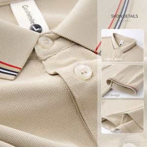 เสื้อโปโลชายขายส่ง ปักโลโก้ตามสั่ง เสื้อโปโลแขนสั้นลำลองสำหรับผู้ชาย เสื้อยืดโปโลสำหรับเล่นกอล์ฟ - Product Image 2