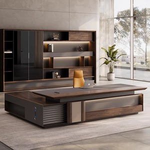 Silla de oficina moderna personalizable venta directa al por mayor escritorio ejecutivo de lujo en forma de L para muebles de oficina - Product Image 5