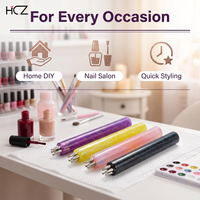 Hechunzi Nouveau Style Stylo de Nail Art Coloré à Pointes Acryliques, Stylo à Perles à Pointe Unique pour Fleurs et Pétales, Outils DIY pour Nail Art