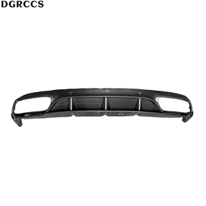 For W205 C63 C43 Coupe ED1 Style Carbon Fiber Rear Lip Rear Diffuser Bumper Lip - Product Image 2
