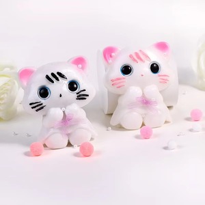 Juguetes Blandos de Gato para Apretar, Juguetes Antiestrés de Gato Taba, Juguetes Sensoriales para Aliviar el Estrés, Juguetes Blandos para Apretar - Product Image 4