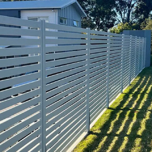 Système de clôture à persiennes modernes en aluminium à installation facile, revêtement poudré, anti-rouille, <span class=keywords><strong>pour</strong></span> <span class=keywords><strong>jardin</strong></span> - Product Image 1