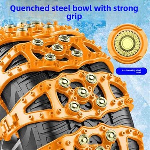 Cadenas de <span class=keywords><strong>Nieve</strong></span> Universales Antideslizantes de Goma <span class=keywords><strong>para</strong></span> Autos, Camionetas y SUVs <span class=keywords><strong>con</strong></span> Nueva Función de Ajuste Automático - Product Image 5