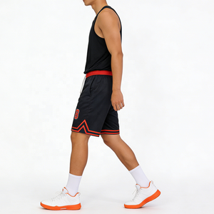 Shorts respirants décontractés de haute qualité en vente en gros Shorts d'été en maille de basket-ball imprimés personnalisés à séchage rapide pour hommes - Product Image 4