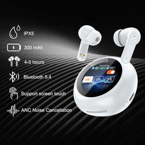Nouveau design Écouteurs ronds LX-30 Tws ANC ENC Écouteurs intra-auriculaires <span class=keywords><strong>sans</strong></span> <span class=keywords><strong>fil</strong></span> à double suppression de bruit avec écran tactile - Product Image 4