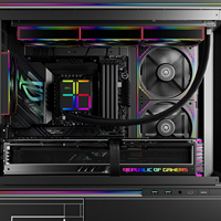Refroidisseur de processeur liquide Thermalright Magic Qube 360 ARGB NOIR avec écran numérique intelligent, ventilateurs 2000 RPM pour LGA1700 AM5