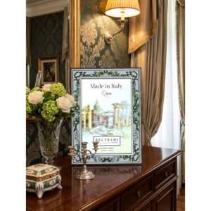 Beltrami Photo <b>Frame</b> 4x6 Real Silver Plated Roma Design Made in Italy - Product Image 2