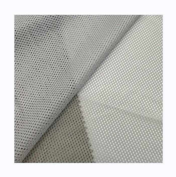 La Chine fabricant chaîne tricoté Polyester Spandex maille tissu ric 3d Air Mesh 100% Polyester tricoté tissu
