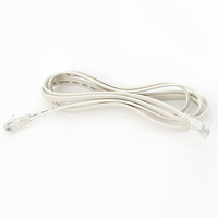 Cable de teléfono plano de cobre 4 cables 23AWG 26AWG UTP Cable de teléfono CAT3 RJ12 RJ11 6P4C Cable de teléfono